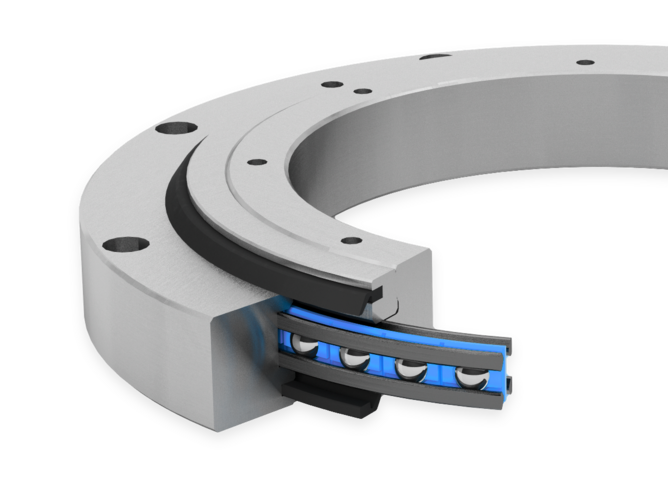 Wälzlager als Drehverbindung Typ LVA